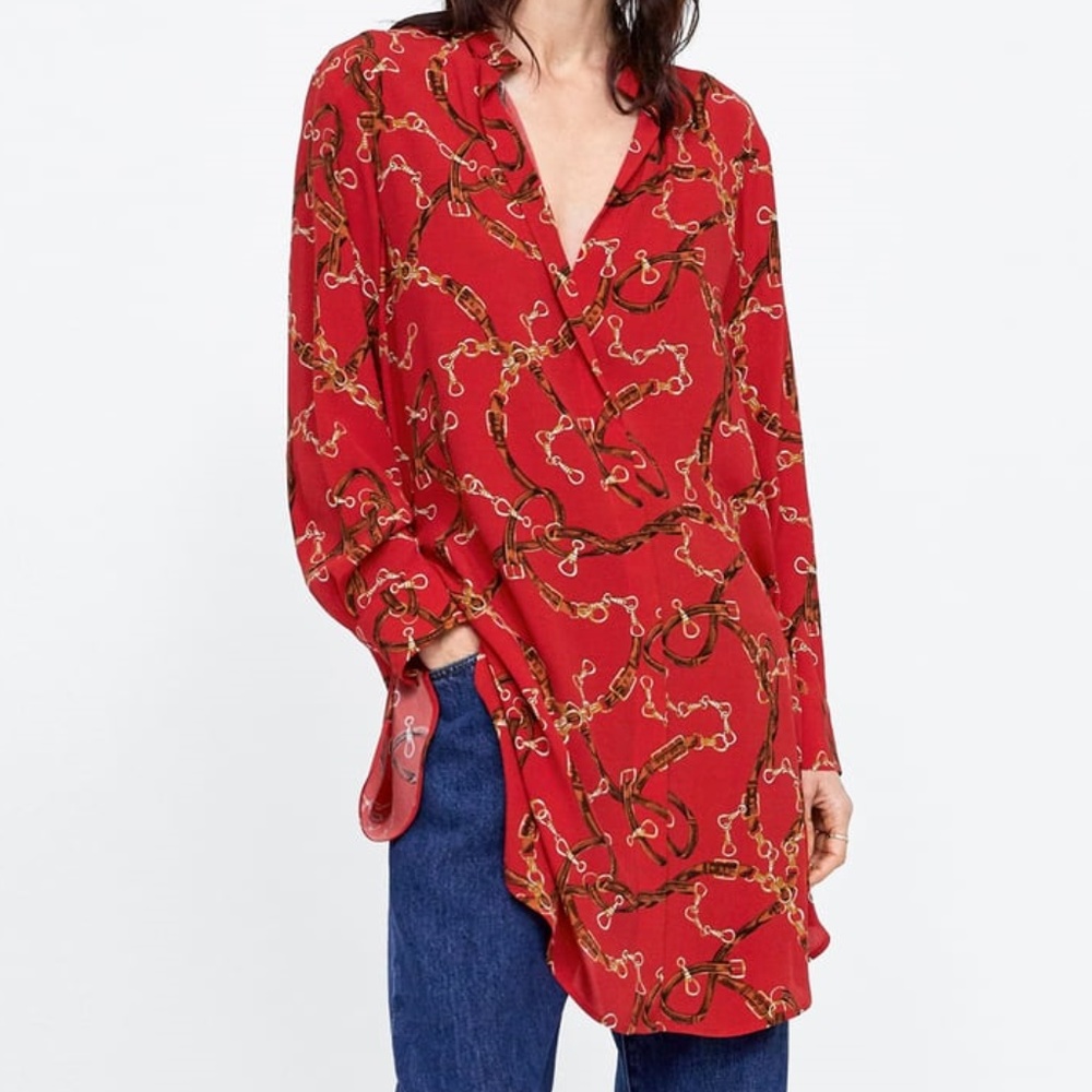 Zara tunic shirt dress